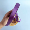 Лента атлас Ding Xin 2.5 см * 90 м - #1017 Баклажан